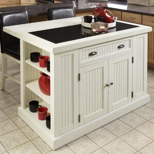 Rabin Kitchen Island with Granite Top