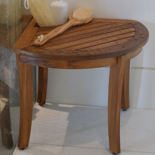 Bamboo Shower Bench Wayfair Estate Wood Shower Bench