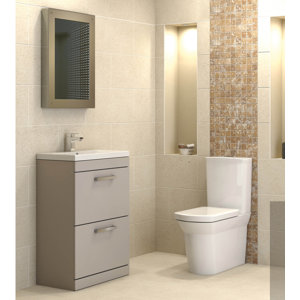 Badezimmer-Set Shipton mit beleuchtetem Spiegel ..