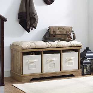 Reclaimed Wood Storage Bench Wayfair Quickview