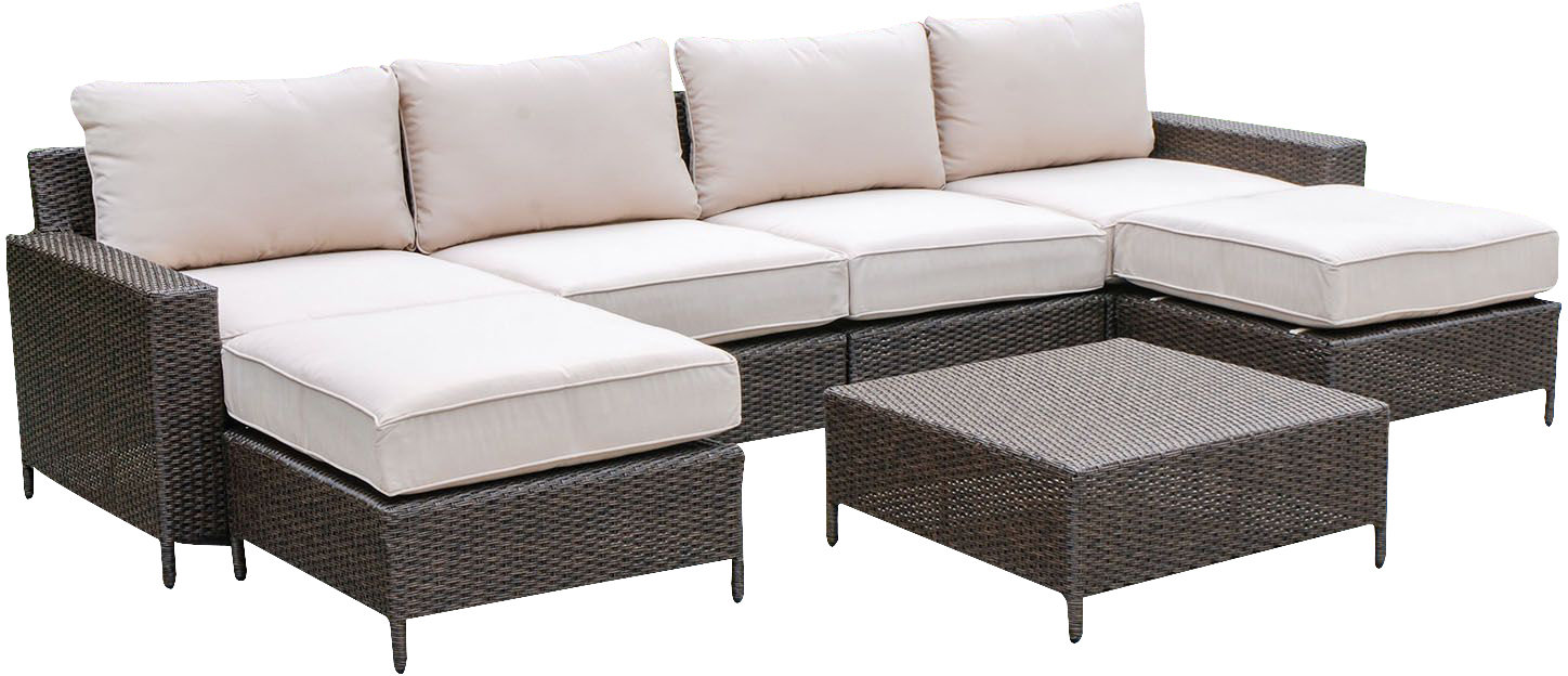 Laurel Foundry Modern Farmhouse Sharon 6 Piece Sectional Set with Cushions & Reviews Wayfair