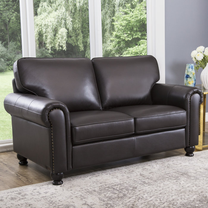 Bella Vista Leather Loveseat