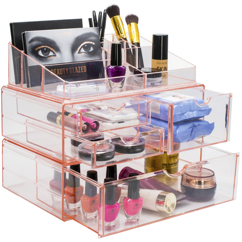 Rebrilliant Burnell Makeup And Jewelry Storage Cosmetics Organizer