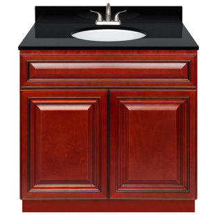 White Vanity Black Top Wayfair Quickview