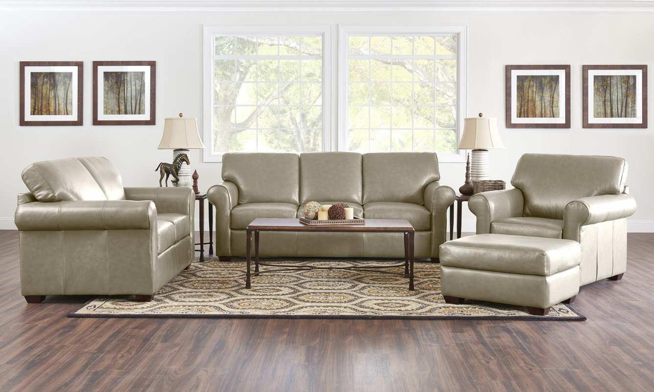 Wayfair Custom Upholstery™ Rachel Leather Loveseat & Reviews Wayfair