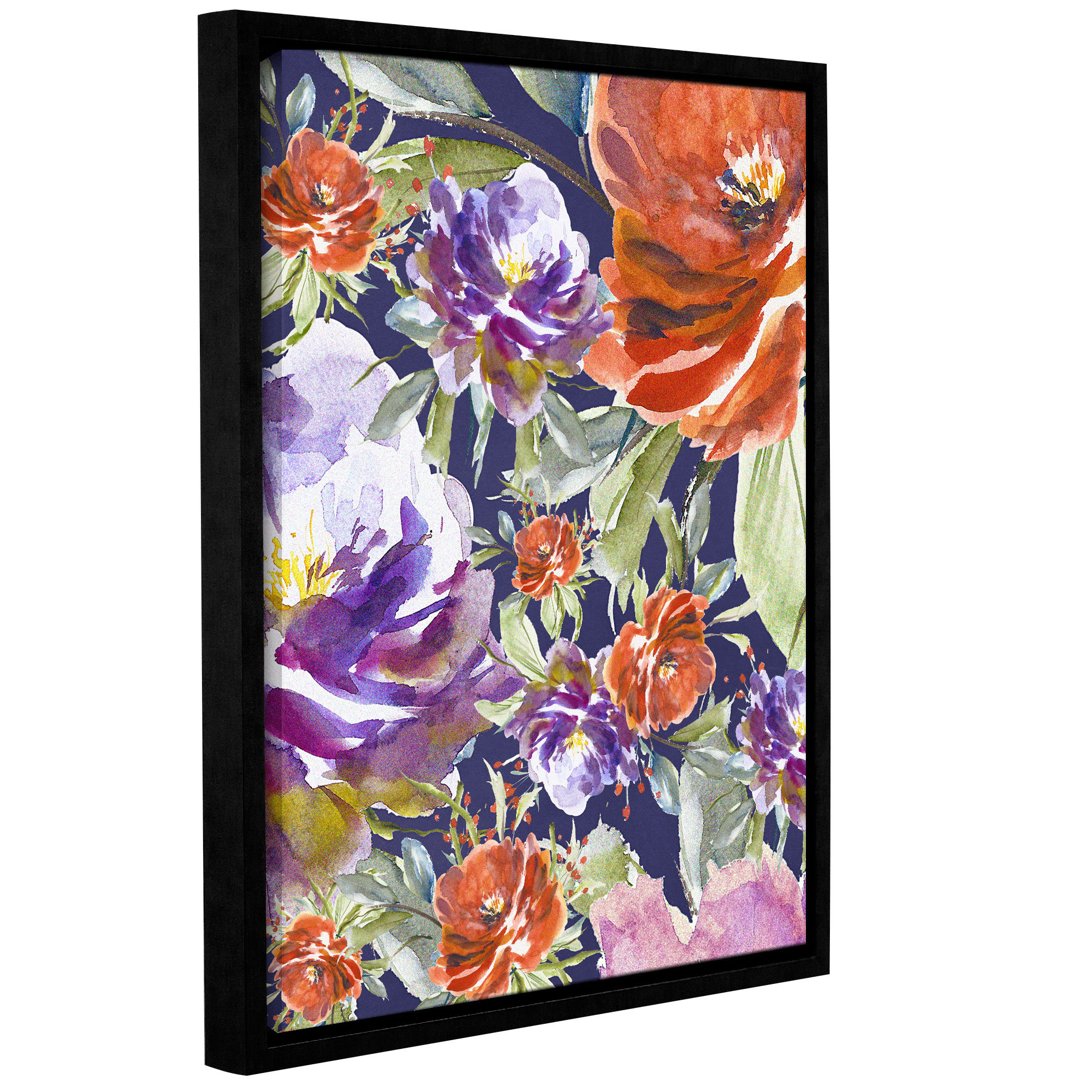 August Grove Floral Collage Framed Painting Print | Wayfair