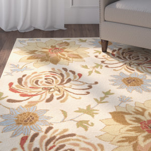 Bradwood Hand-Hooked Beige / Multi Contemporary Rug