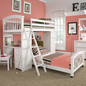 Javin L-Shaped Bunk Bed with Drawers b..