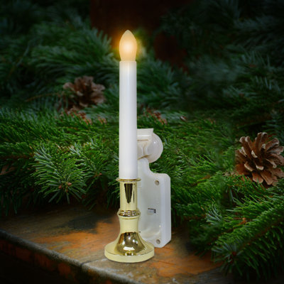 Touch Of Eco Carolite Pro Solar Holiday Flameless Window Candle Carolite Pro Solar Holiday Flameless Window Candle