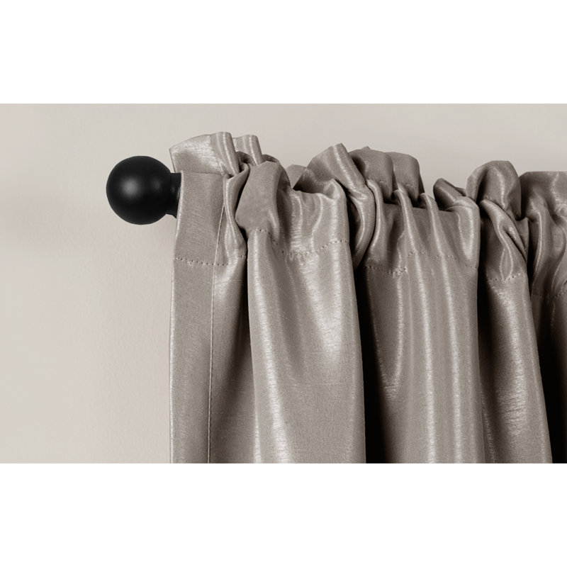 Maytex Smart Easy Install Cafe Window Curtain Single Rod & Reviews