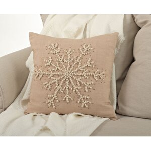 Knotted Snowflake Throw Pillow