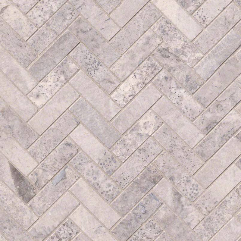 Msi Herringbone Honed Random Sized Travertine Tile In Gray Wayfair Herringbone Honed Random Sized Travertine Tile In Gray