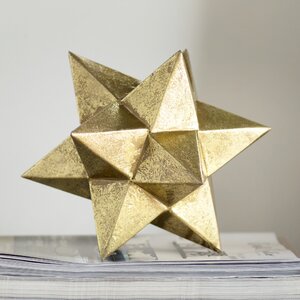 Brilliant Metallic Star Sculpture