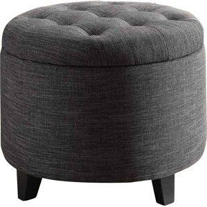 Michigan Solid Ottoman by Alcott Hill