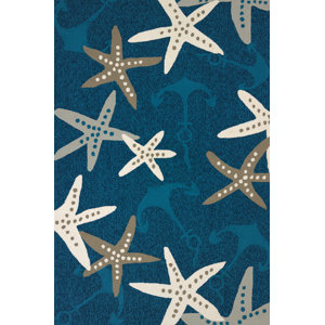 Atrium Handmade Blue Indoor/Outdoor Area Rug
