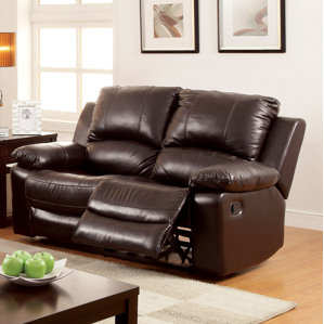 Luria Leather Reclining Loveseat by Hokku Designs