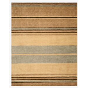 Luper Hand-Tufted Brown Area Rug