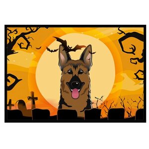 Halloween German Shepherd Doormat