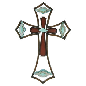 Southwest Metal Cross Wall Decor