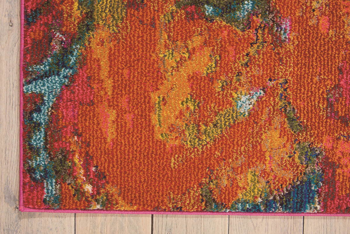 Latitude Run Abertamy Red/Yellow Area Rug & Reviews Wayfair