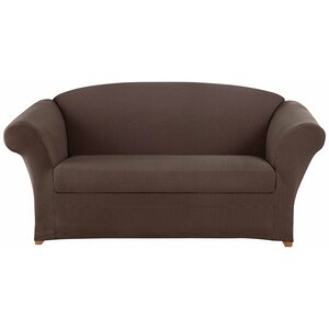 Honeycomb Box Cushion Loveseat Slipcover