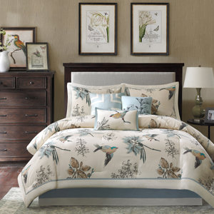 Silvia 180 Thread Count 100% Cotton Comforter Set