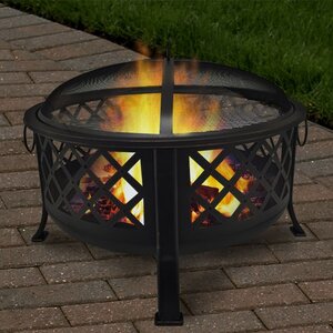 Lattice Steel Fire Pit