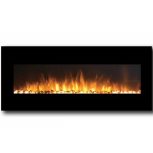 Oxford Pebble Wall Mount Electric Fireplace by Moda Flame