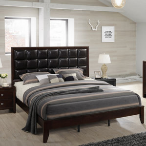 Gloria Wood Panel Bed by Roundhill Furniture