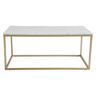 Marble And Gold Table Wayfair Co Uk Jennifer Marble Coffee Table
