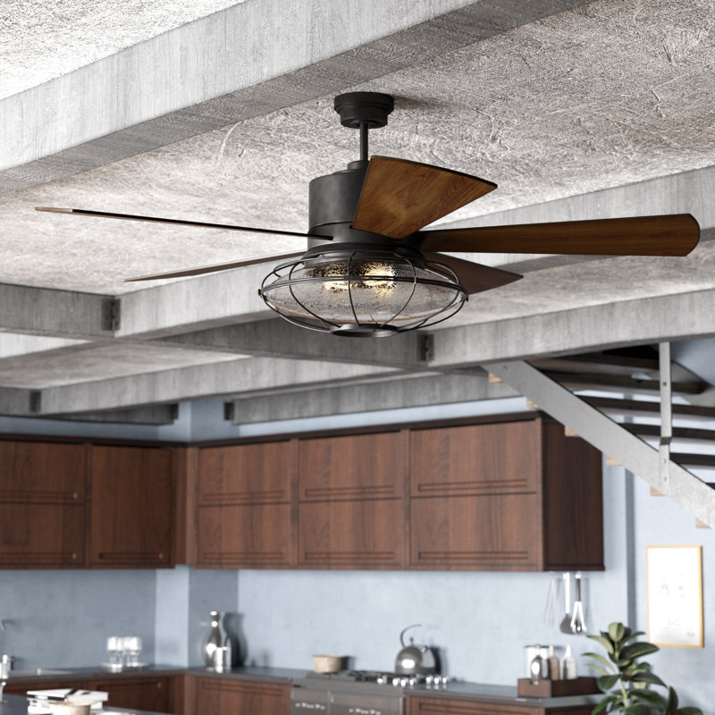 Trent Austin Design 56" Roberts 5 Blade Ceiling Fan with ...