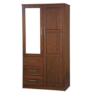 Mirrored Armoire Wardrobe Wayfair Quickview