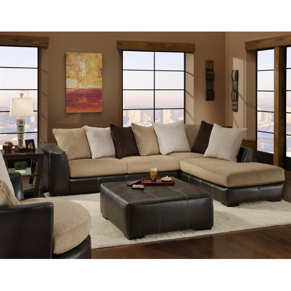 Two Toned Sectional Wayfair Two Toned Sectional Wayfair