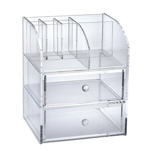 2-Drawer Acrylic Cosmetic Organizer