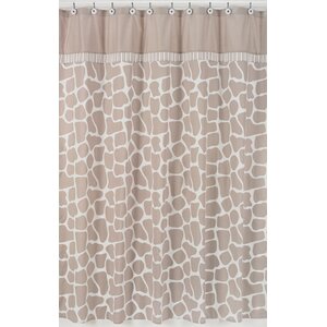 Giraffe Cotton Shower Curtain