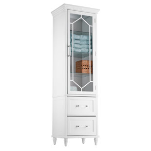 Antique White Linen Cabinet Wayfair Toulouse 18 W X 60 H Linen Tower