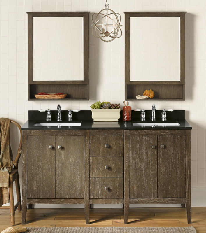 Ronbow Sophie 24 Double Bathroom Vanity Set With Mirror Reviews Sophie 24 Double Bathroom Vanity Set With Mirror