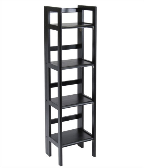 Winsome Basics Folding Etagere Bookcase Reviews Wayfair Basics Folding Etagere Bookcase