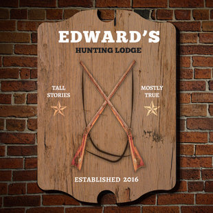 Personalized Man Cave Signs Wayfair Hunting Lodge Personalized Man Cave Sign Wall Décor