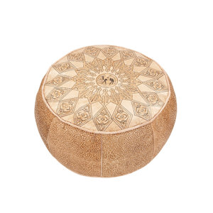 Pouf Ivory aus Leder von Caracella