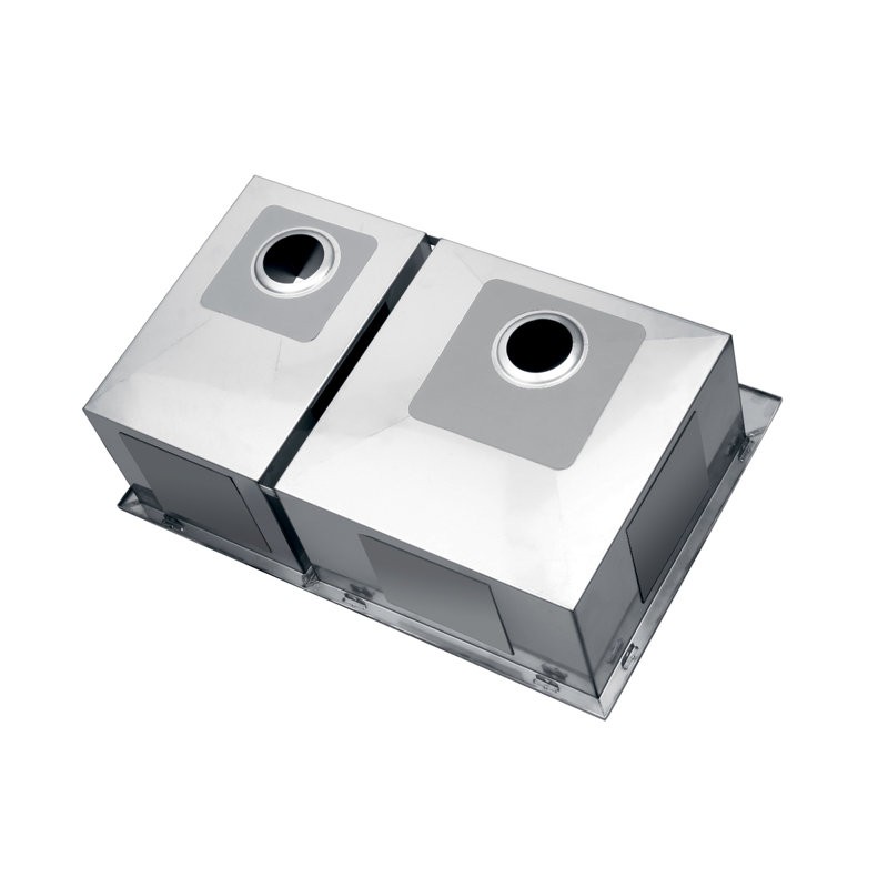Ruvati Tirana 33" x 22" Double Basin Drop-in Kitchen Sink ...