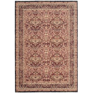 Marion Beige/Burgandy Area Rug