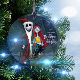 nightmare before christmas santa jack and sally hanging ornament - The Nightmare Before Christmas Decorations nightmare before christmas santa jack and sally hanging ornament - The Nightmare Before Christmas Decorations