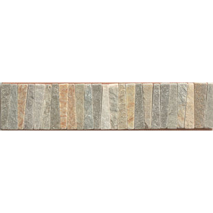 Listello Border Accent Tiles You Ll Love Wayfair 2 75 X 12 Slate Listello Tile In Amber Gold