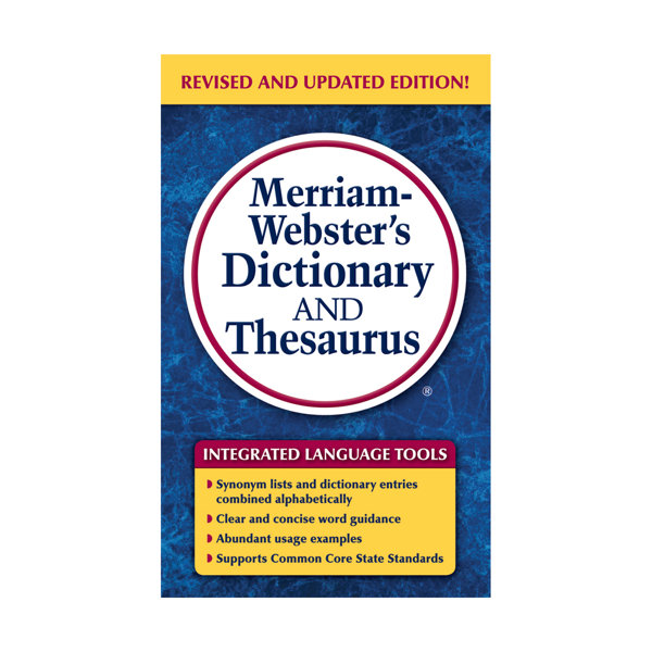 MERRIAM WEBSTER Merriam sters Dictionary and Thesaurus Book Wayfair