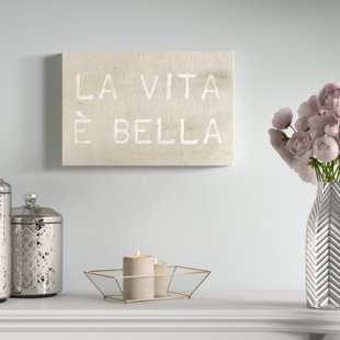 Life Is Beautiful Canvas Wayfair Life Is Beautiful Typography Art Wred Canvas Print