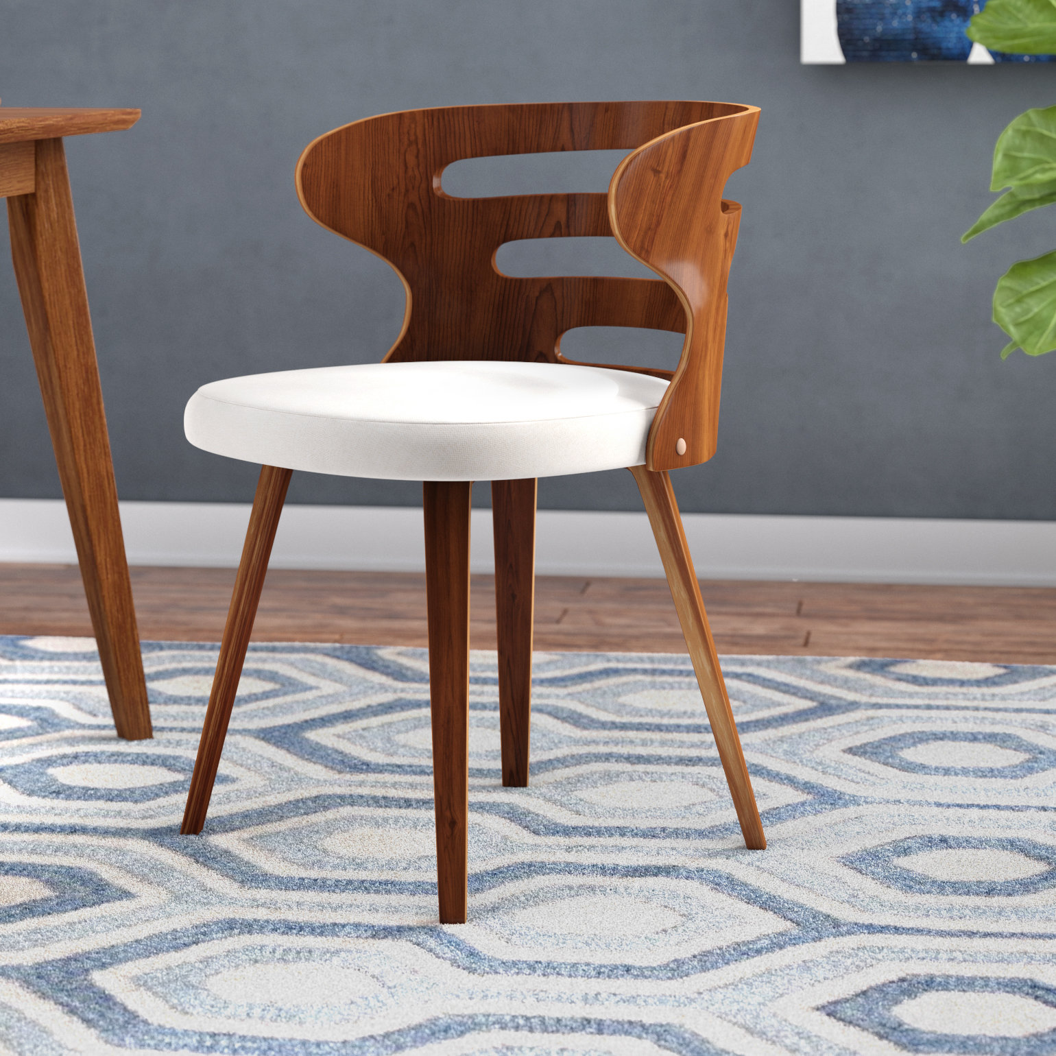 Wade Logan Baehr Mid Century Modern Upholstered Dining Chair Trending Searches