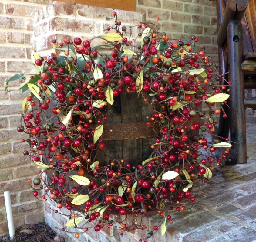 Flora Decor 22" Berry Wreath & Reviews | Wayfair