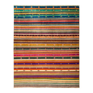 One-of-a-Kind Lori Hand-Knotted Multicolor Area Rug