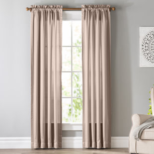 Sheer Blush Pink Curtain Wayfair Save